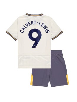 Everton Dominic Calvert-Lewin #9 Ausweichtrikot für Kinder 2024-25 Kurzarm (+ Kurze Hosen)